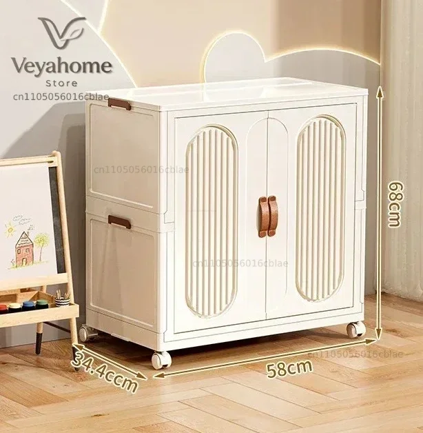Children's Wardrobe Bedroom Closet Cabinet Storage Box Toy Clothes Organizer Locker Folding Sorting Partition Wardrobe