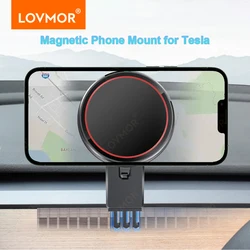 Magnetic Phone Holder for Tesla Model 3 Y Car Vent Phone Mount for iPhone 15 14 13 12 Pro Max Magsafe Accessories