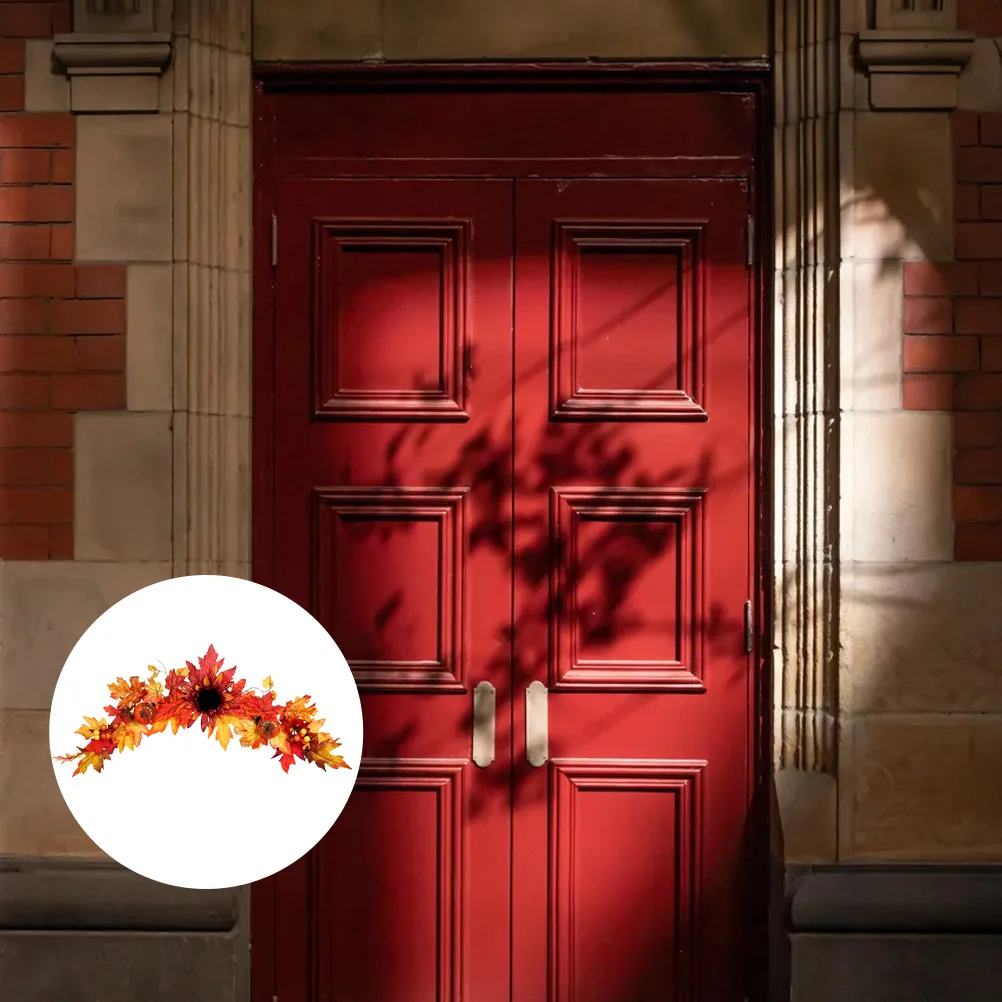 

Sunflower Door Hanging Decorative Wreath Pendant Lightweight Material Indoor Outdoor Wedding Holiday Banquet Floral