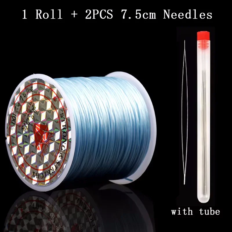 40 m 0,7 mm Schmuckfaden, elastische Stretch-Perlen, Kristallschnur, Fadengewinde für Schmuckherstellung, Perlenarmbänder, DIY-Seil