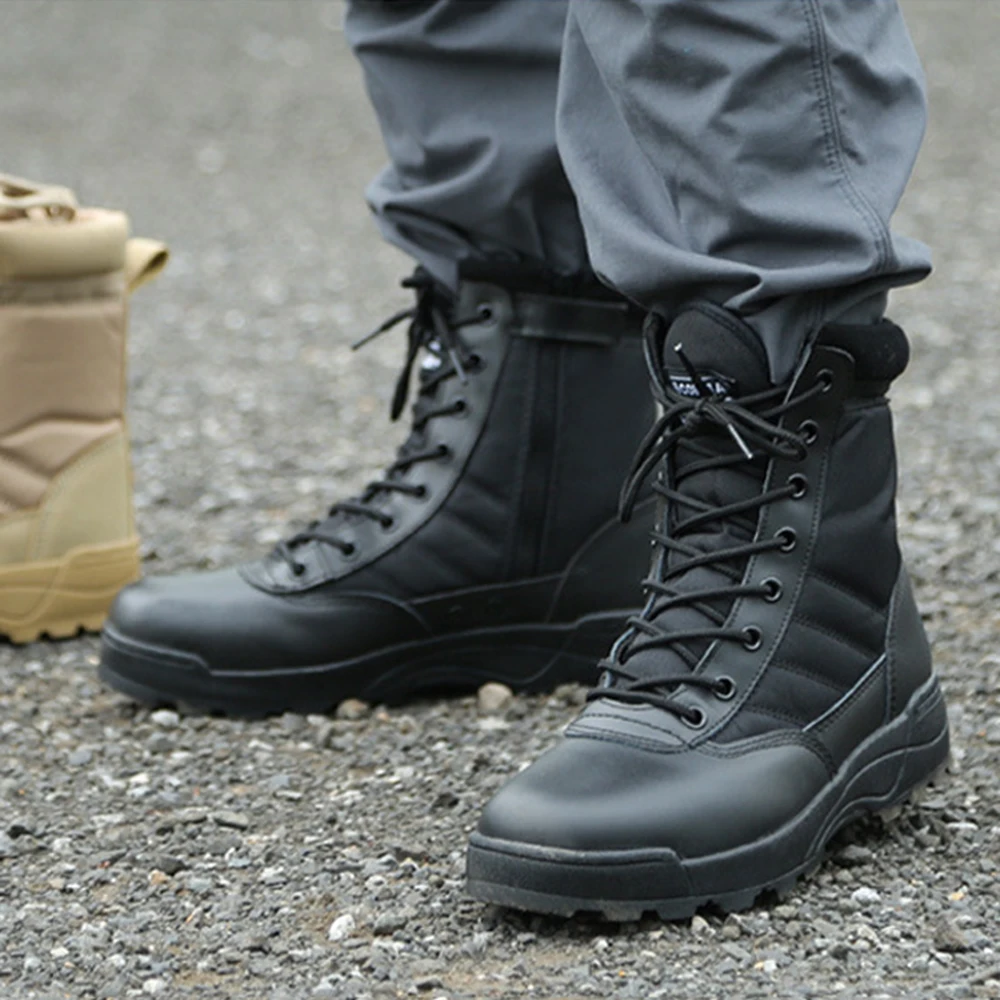 Men Boots Winter Outdoor  Work Safty Shoes For Motocycle Boots