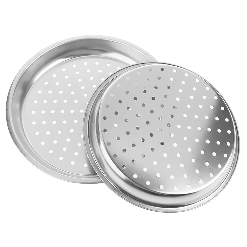 .1Pc 28/30/32/34CM Stainless Steel Round Steamer Durable Dumplings Fish Steaming Tray Thickened Steamer Kitchen Cooking Gadgets image 3