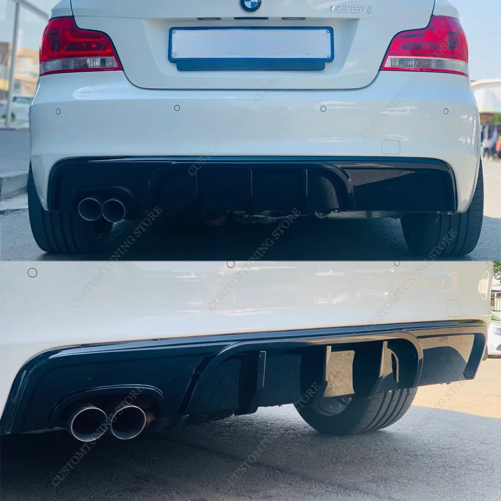 

For Bmw E82 E88 M Performance Style Rear Diffuser Rear Bumper Lip Splitter 1 Series 120d 125d 130i 135i M-TECH 2007-2014 Tuning