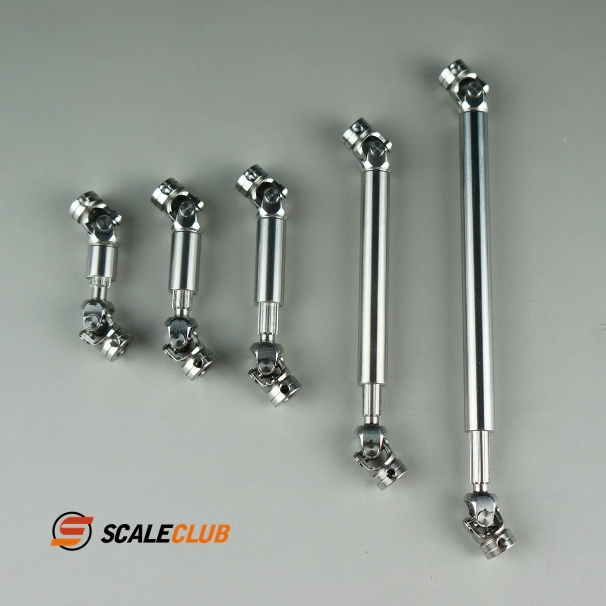 SCALECLUB 1/14 RC Tractor Truck Dump Truck Crawler Scale Metal Stainless Steel CVD Drive Shaft & Universal Joint Coupler