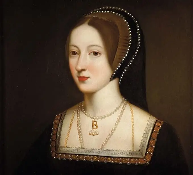 Collar de perlas de imitación de estilo Tudor, collar de cuerda de Anne Boleyn, letra B, accesorios de disfraz de reina de Tudor histórico, Anne Boleyn