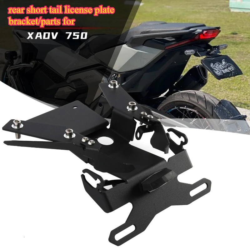 

Motorcycle accessories for Honda XADV 750 and Forza 750 2021-2024: rear short tail license plate bracket/parts.
