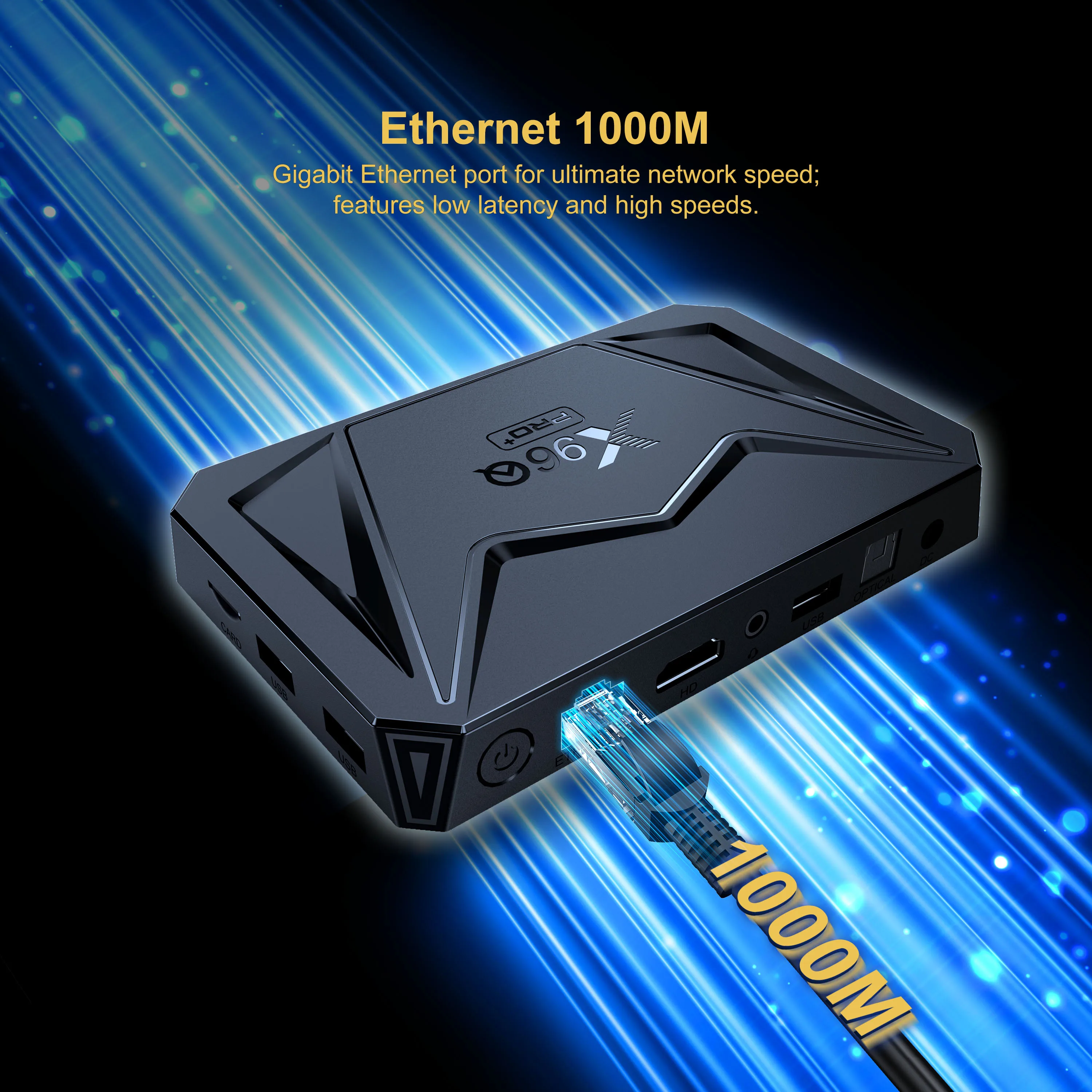 X96Q pro plus Android 14 Smart TV Box مشغل الوسائط مع Google Voice Remote 1000M WiFi6 4K 8K Allwinner H728 TV Box Set Top Box