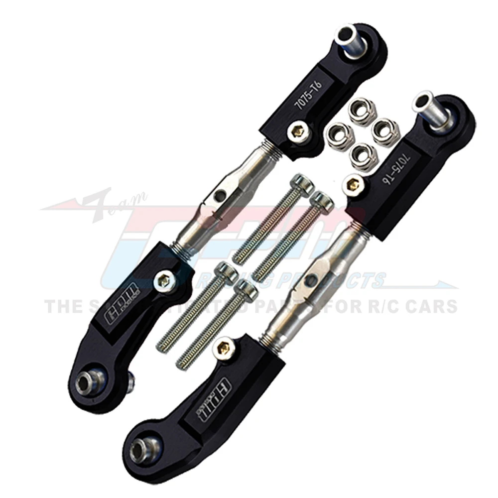 GPM معدن سبائك الألومنيوم الجبهة ذراع توجيه AR330230 + ARA330601 ل ARRMA 1/7 MOJAVE V2 6S 4WD BLX الصحراء شاحنة ترقية أجزاء