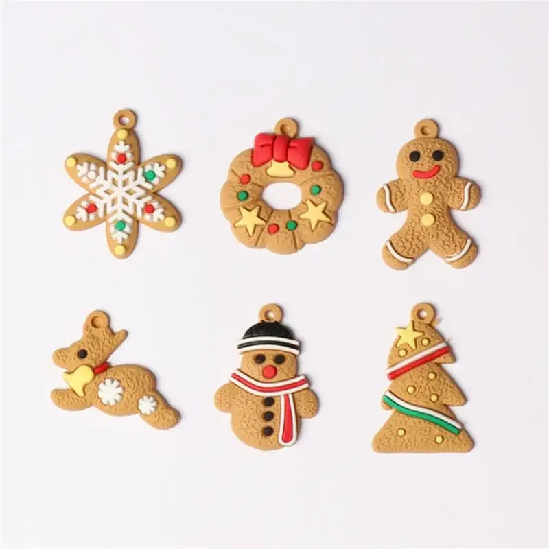 Gingerbread Man Ornaments Xmas Tree Hanging Pendant 2024 Merry Christmas Decorations for Home 2025 New Year Gift Navidad Noel