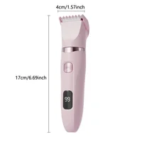 Women's Bikini Trimmer, Women's Electric Shaver, Replaceable Heads, Facial and Intimate Hair Trimmer, USB Rechargeable, LED Power Display, with Base, Travel Cordless Body Shaver, Suitable for Face/Legs/Underarms, Women's Gift 5