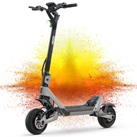 HEZZO F6 Electric Scooter 60V 1600W Dual Motors 10inch Off-road Folding Escooter 23AH Lithium Battery Long Range Full Suspension