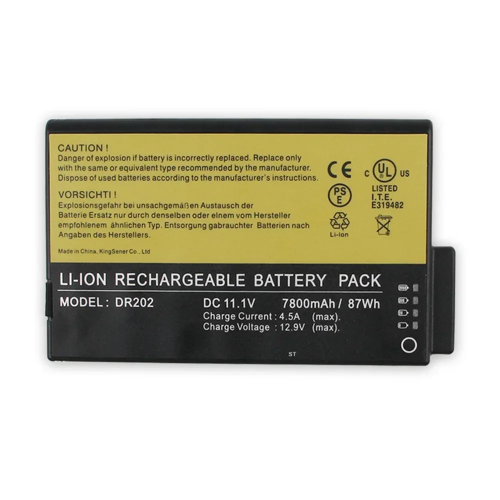 Replacement Battery DR202 DR202i For Exploration Instruments Getac V100 V200 S400 HK1322 Medical Equipment Batteries