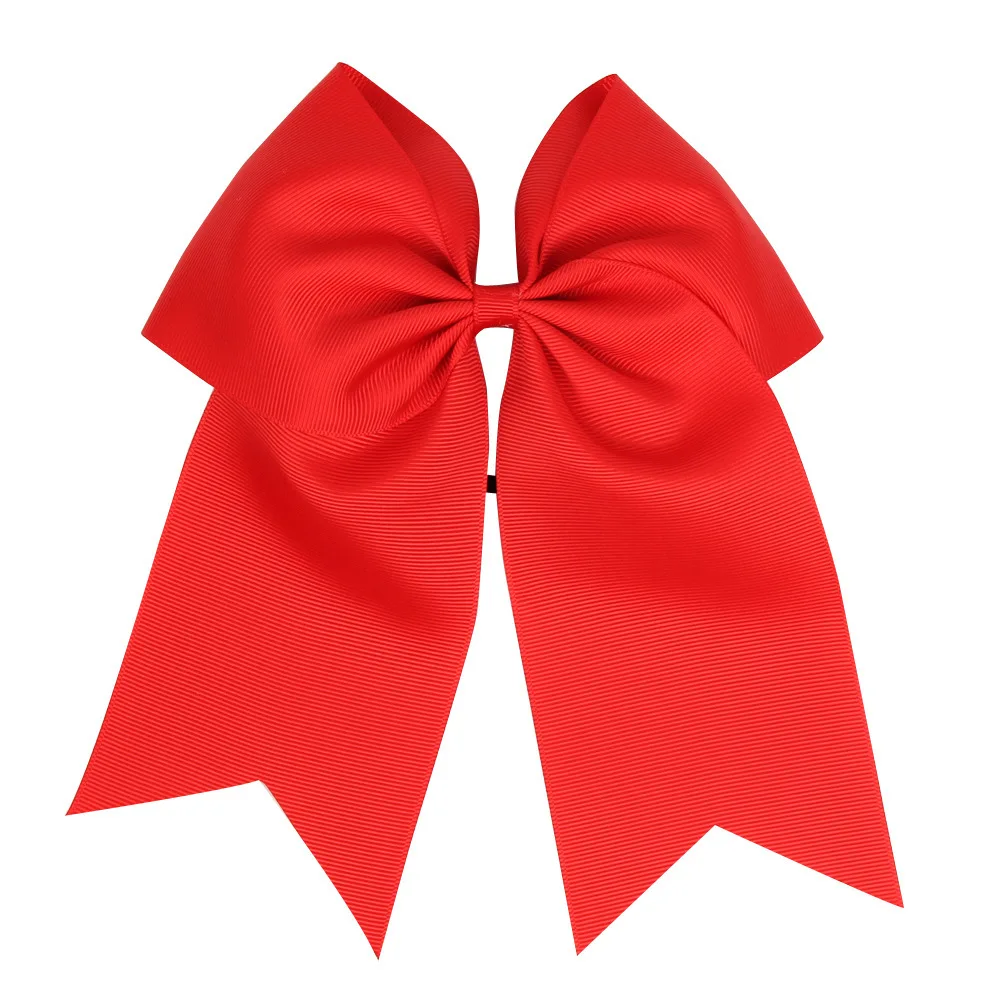 European and American girls big bow headband children's big dovetail solid color rubber band hair accessories baby headgear image 6