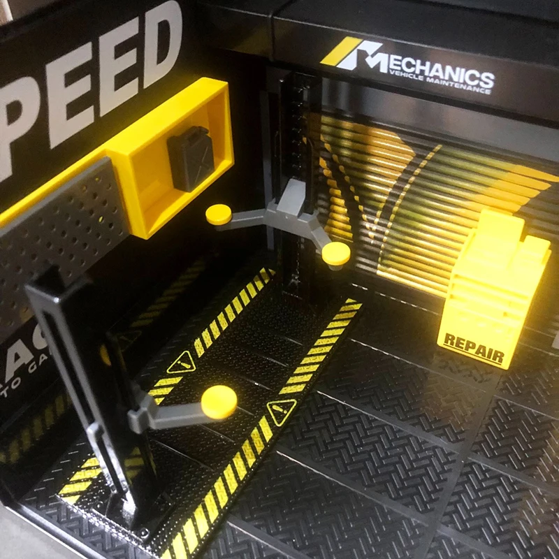Boîte de rangement décorative pour modèle de garage simulé, voiture inoler RC 1:24, parking modèle Traxxas, atelier d'entretien d'usine