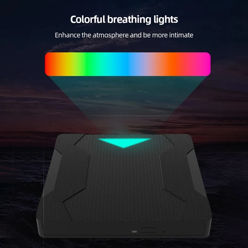 내구성 있는 USB 외장 DVD 리더, USB 3.0 C 타입 DVD-RW CD-RW 버너, 녹음기 TF SD 광학 드라이브 CD DVD ROM 라이터, PC 노트북용