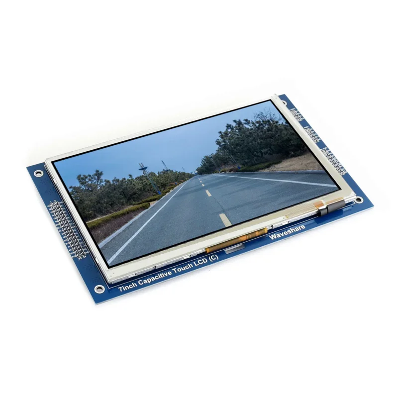 Waveshare-pantalla LCD gráfica Multicolor (C), 7 pulgadas, 800x480, GT911, controlador táctil, TFT, RA8875