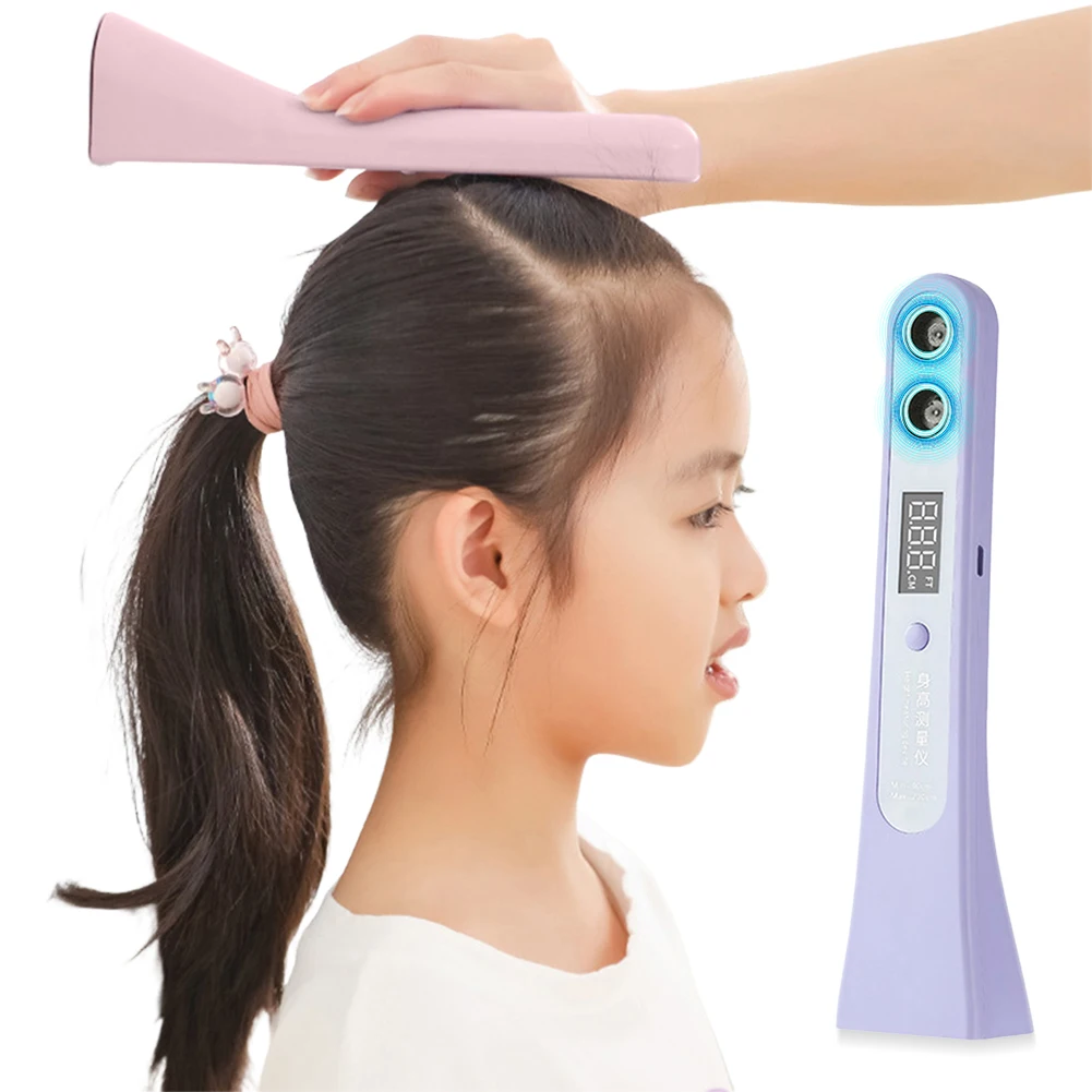 Ultrasonic Height Measuring Stadiometer High Accuracy Portable Height Measuring Device LED Display for Measuring Body Height
