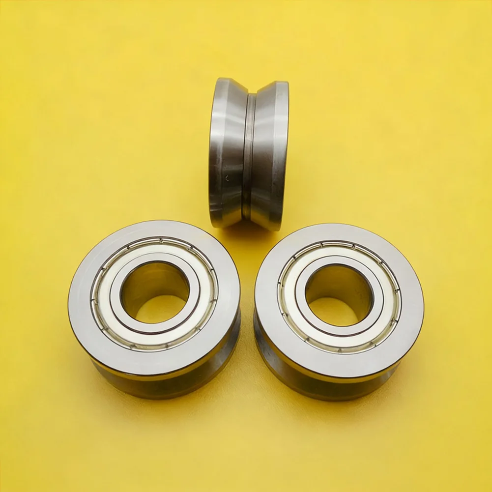 LV204-57 Groove Round Bottom Track Pulley Bearing 20x57x22mm Sliding Roller Wheel For Linear Motion System Automation