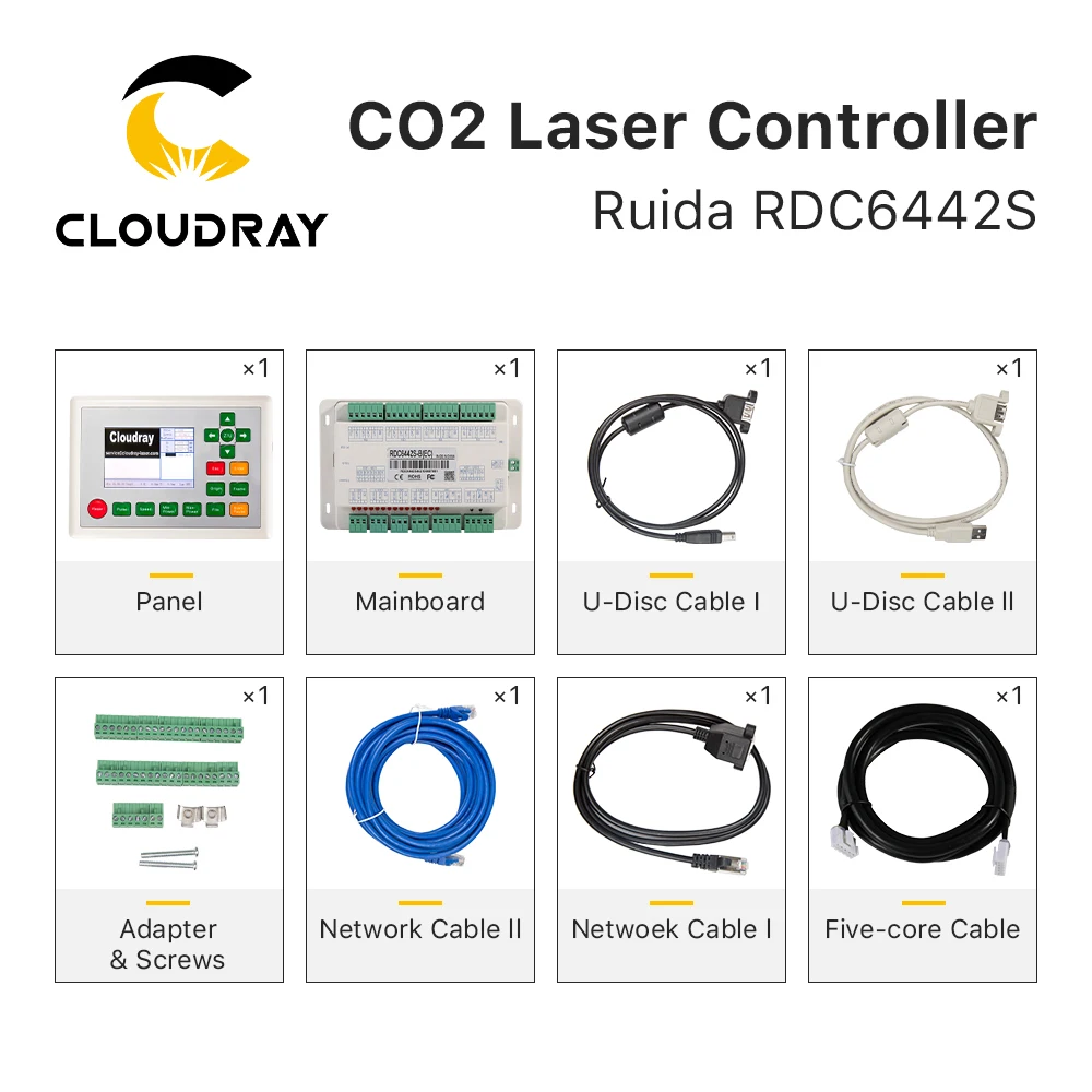 Controlador Láser CO2 Ruida RDC6442S - Sistema DSP Con Pantalla A Color Para Grabado Y Corte CNC