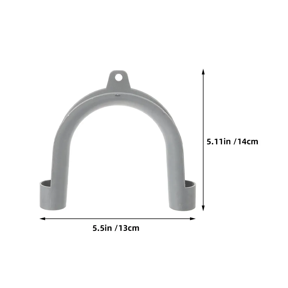 2Pcs Washing Machine Drain Hose U-Bracket Hook Heavy Duty All Models Prevents Bending Extends Hose Life Organized