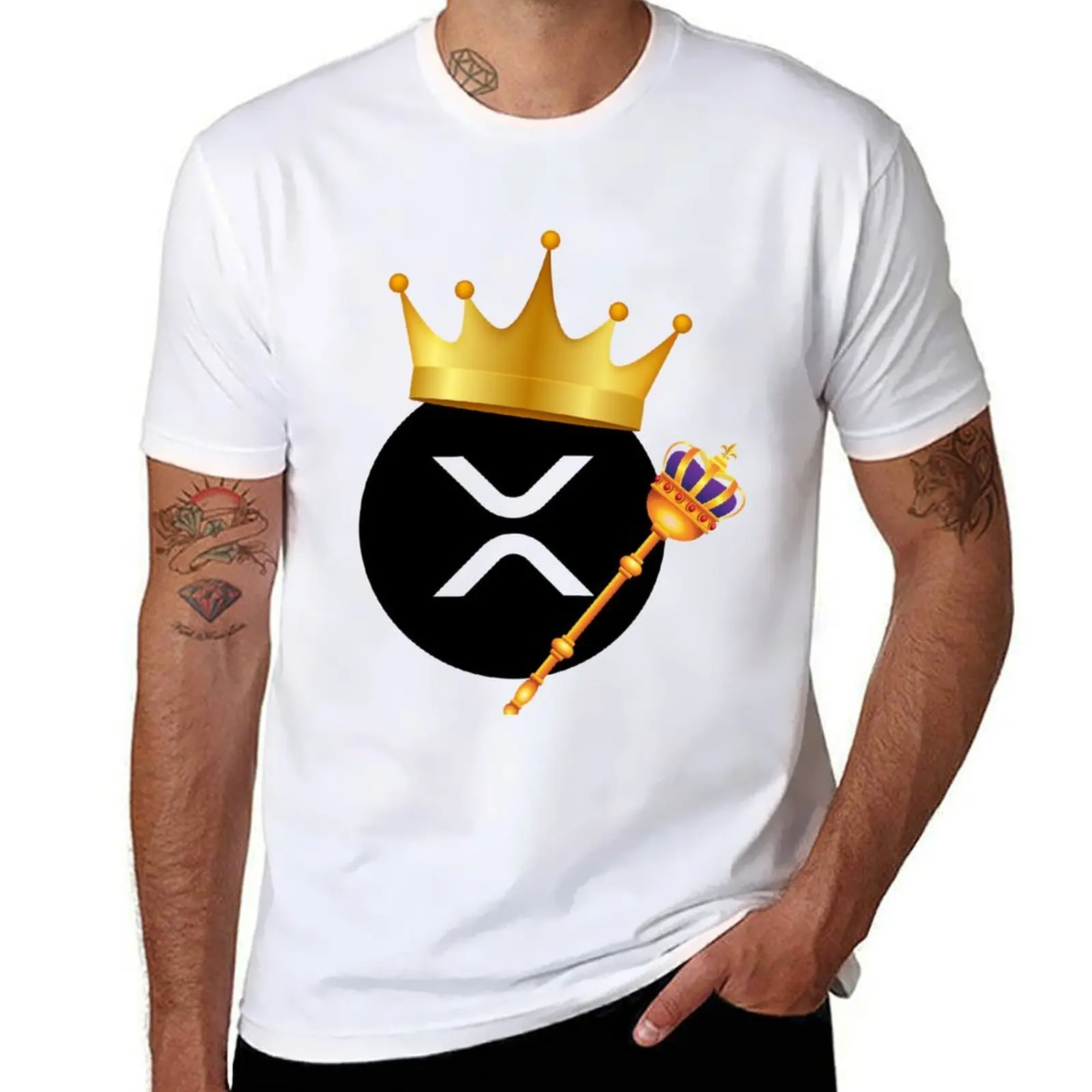 

XRP King/Queen - Wealth Accumulator, XRP Ripple Crypto T-Shirt cotton t shirts high quality cotton t shirts man 100% T-Shirt
