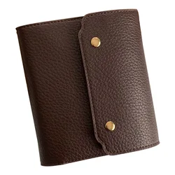 M5/A7 Only One Size Retro Soft Leather PU Leather Triple Fold Handheld Ledger With Inner Loose Leaf Notebook Journal Kawaii