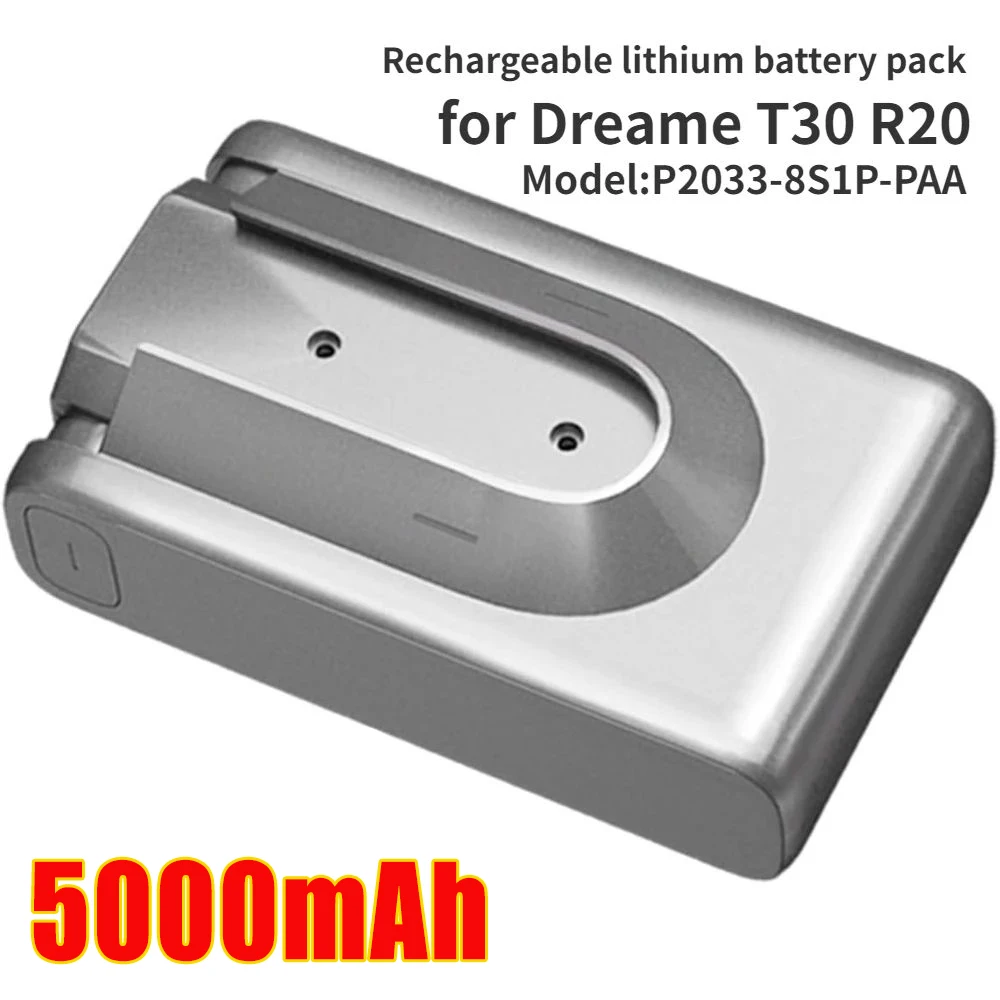 Original 2900mAh Replacement Battery for Dreame T30 R20 Cordless Vacuum Cleaner Rechargeable Removable Cordless Extra Battery