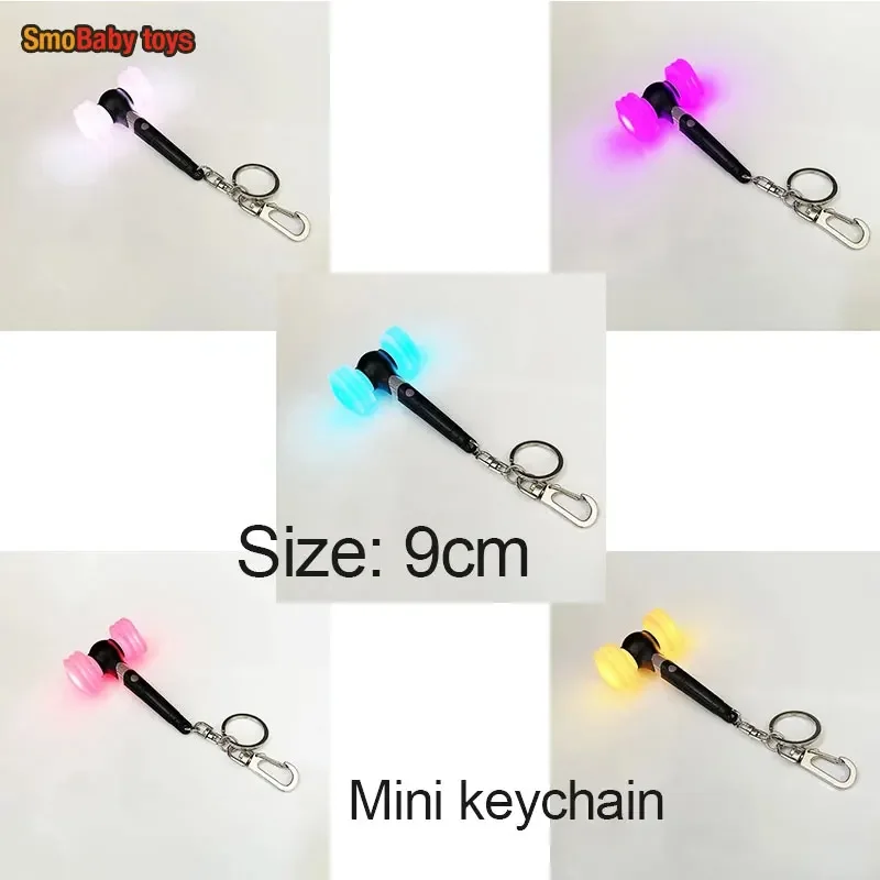

Kpop Idol Girls Light Stick Keychains Creative Pink Hammer Keyrings Bag Pendant Fans Collections Gifts With Batteries