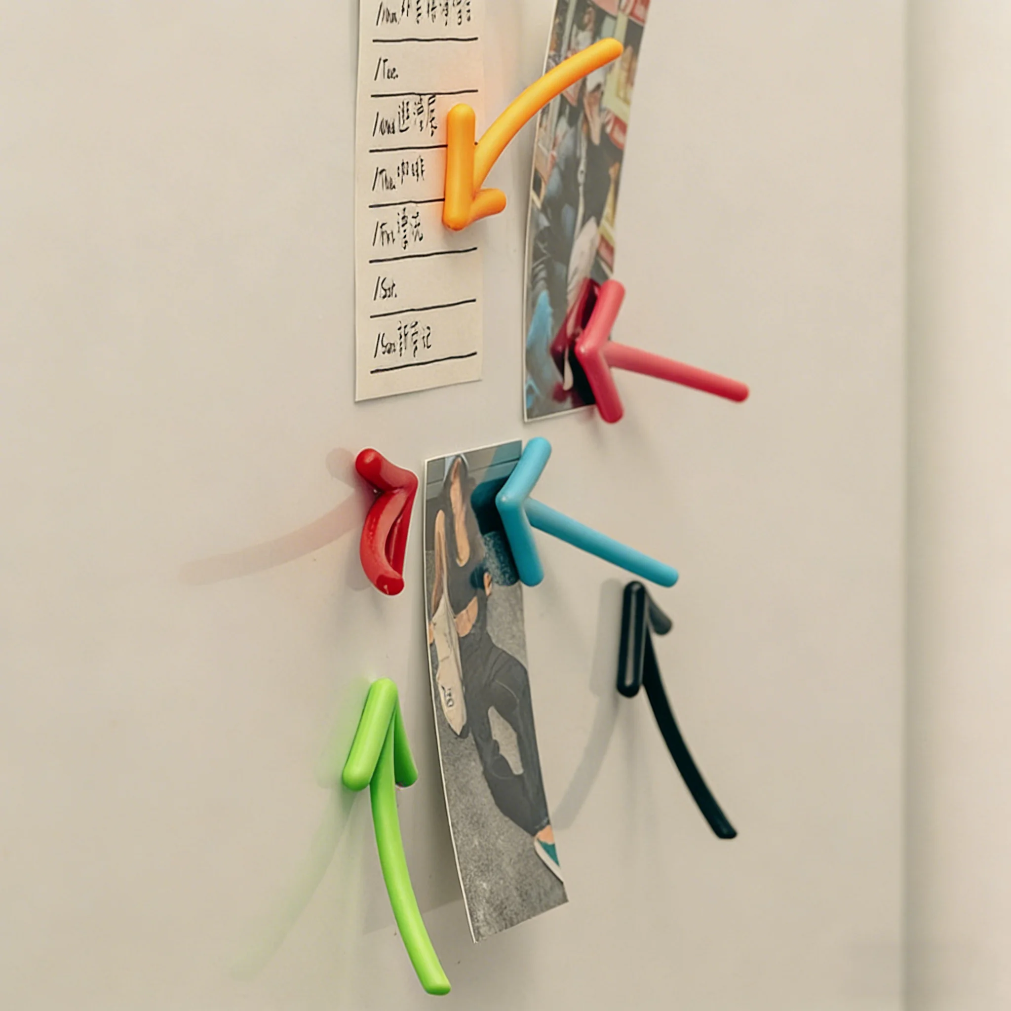 6pcs 3D Stereoscopic Arrow Color Magnetic Sticker Whiteboard and Blackboard Special Decorative Photo Display Office Supplies