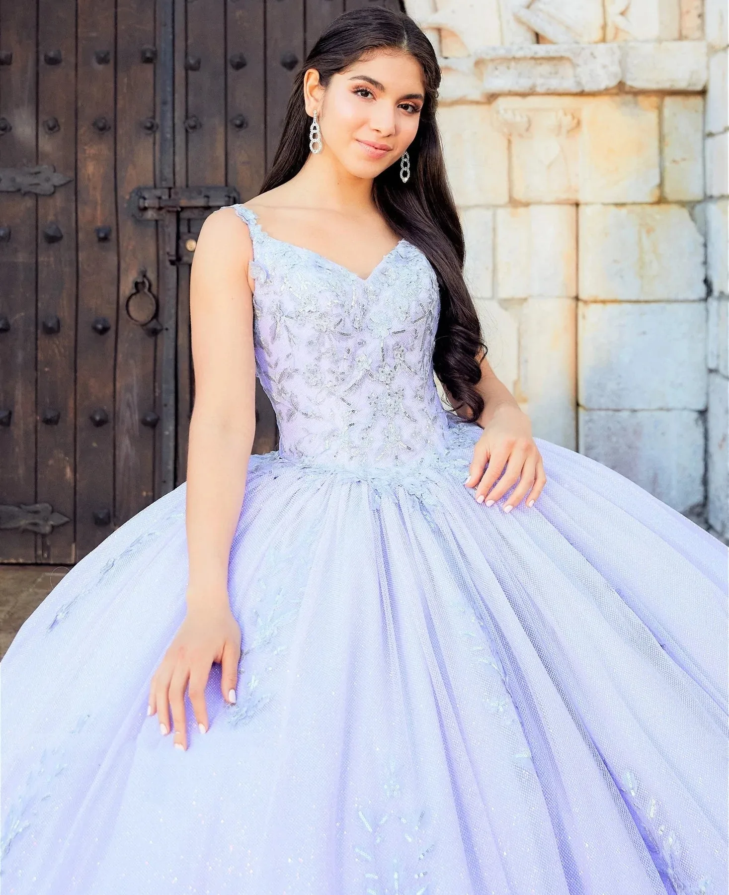 Puffy Quinceanera Dresses Ball Gown Spaghetti Straps Tulle Appliques Mexican Sweet 16 Dresses 15 Anos