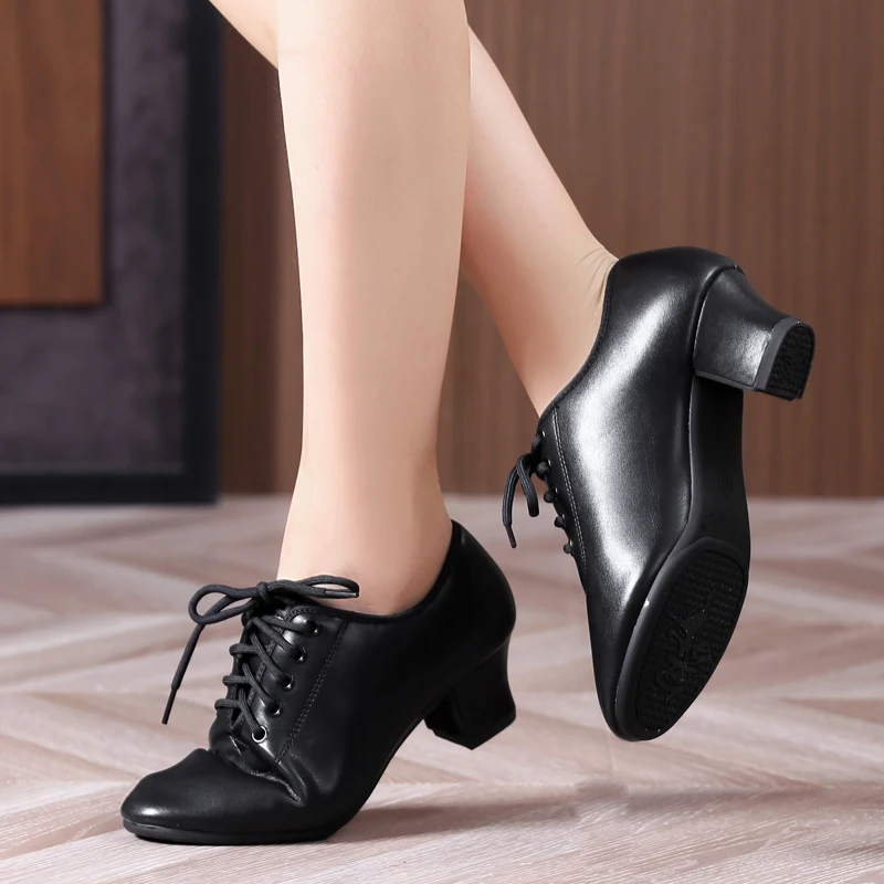 

Woman's Latin Ballroom Dance Shoes Soft Rubber Sole Women Tango Practice Dance Shoes Heel Ladies Dance Sneakers