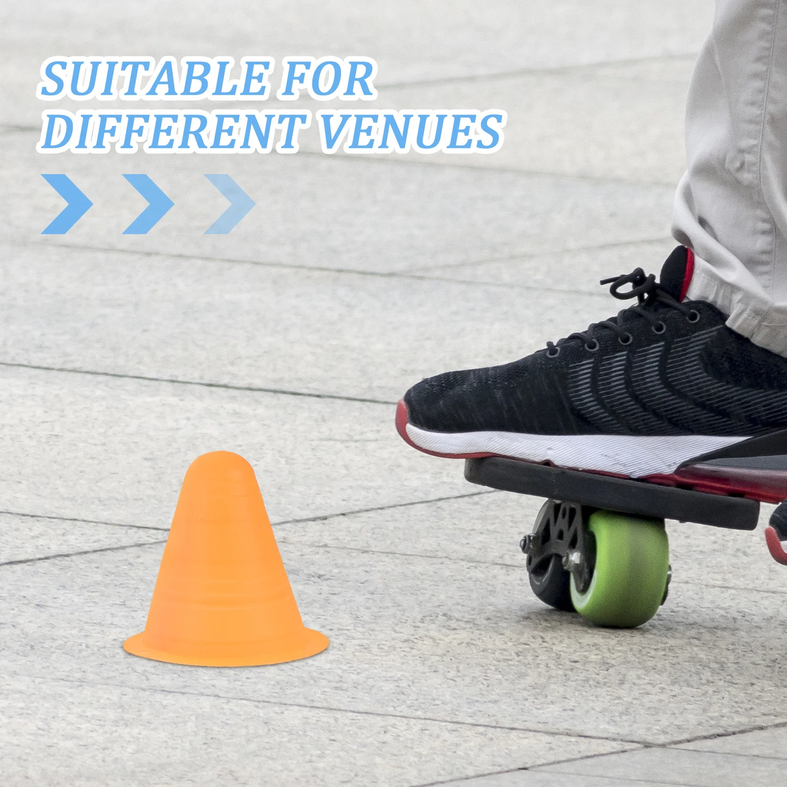 12 قطعة مخاريط التدريب للتدريبات الصغيرة البرتقالية خفة الحركة كرة القدم كرة السلة عجلة التزلج ممارسة المعدات الرياضية