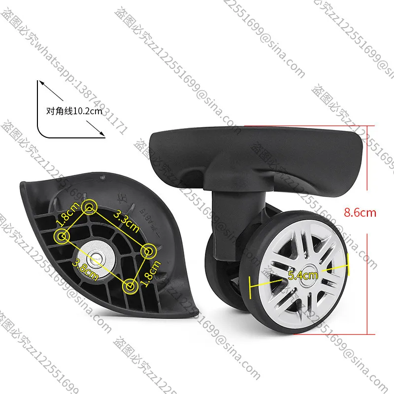 Suitable for Suitcase Wheel Replacement Trolley Case Accessories A815, Universal Wheel Silent SuitcaseWheel Repair
