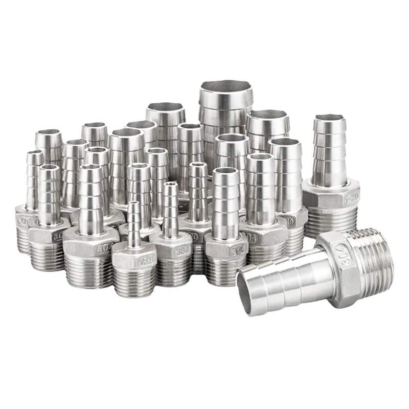 Hose Barb Connector 304 Stainless Steel 1/8