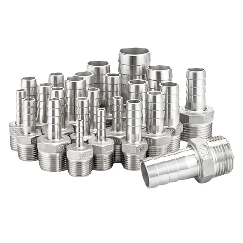 Imagen 2 del producto Conector de lengüeta para manguera de acero inoxidable 304, 1/8 "", 1/4"", 3/8 "", 1/2"", rosca macho BSP, conector pagoda, conector trasero de acoplamiento