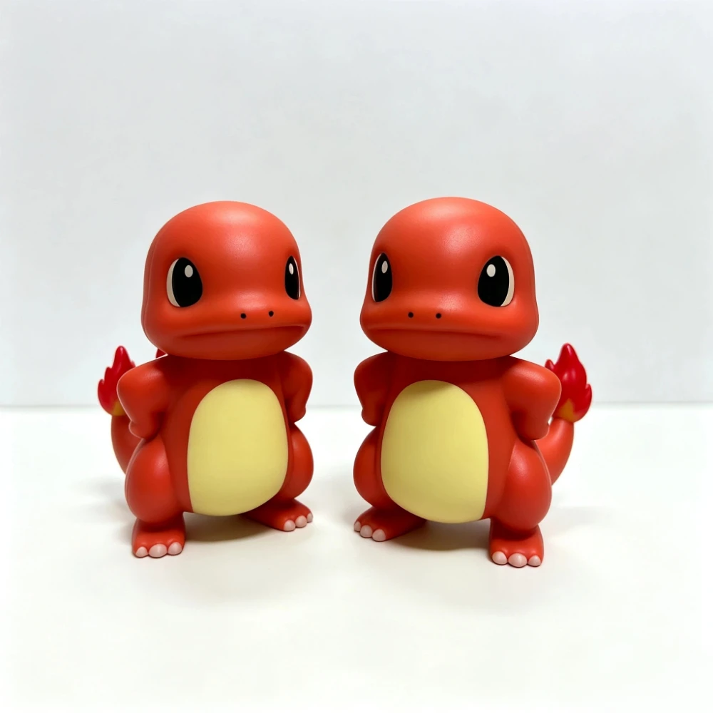 9CM Kawaii-Stil Charmander PVC-Figur, Kofferraum-Ornament, Auto-Innendekoration, Anime-Sammlerstück-Geschenk