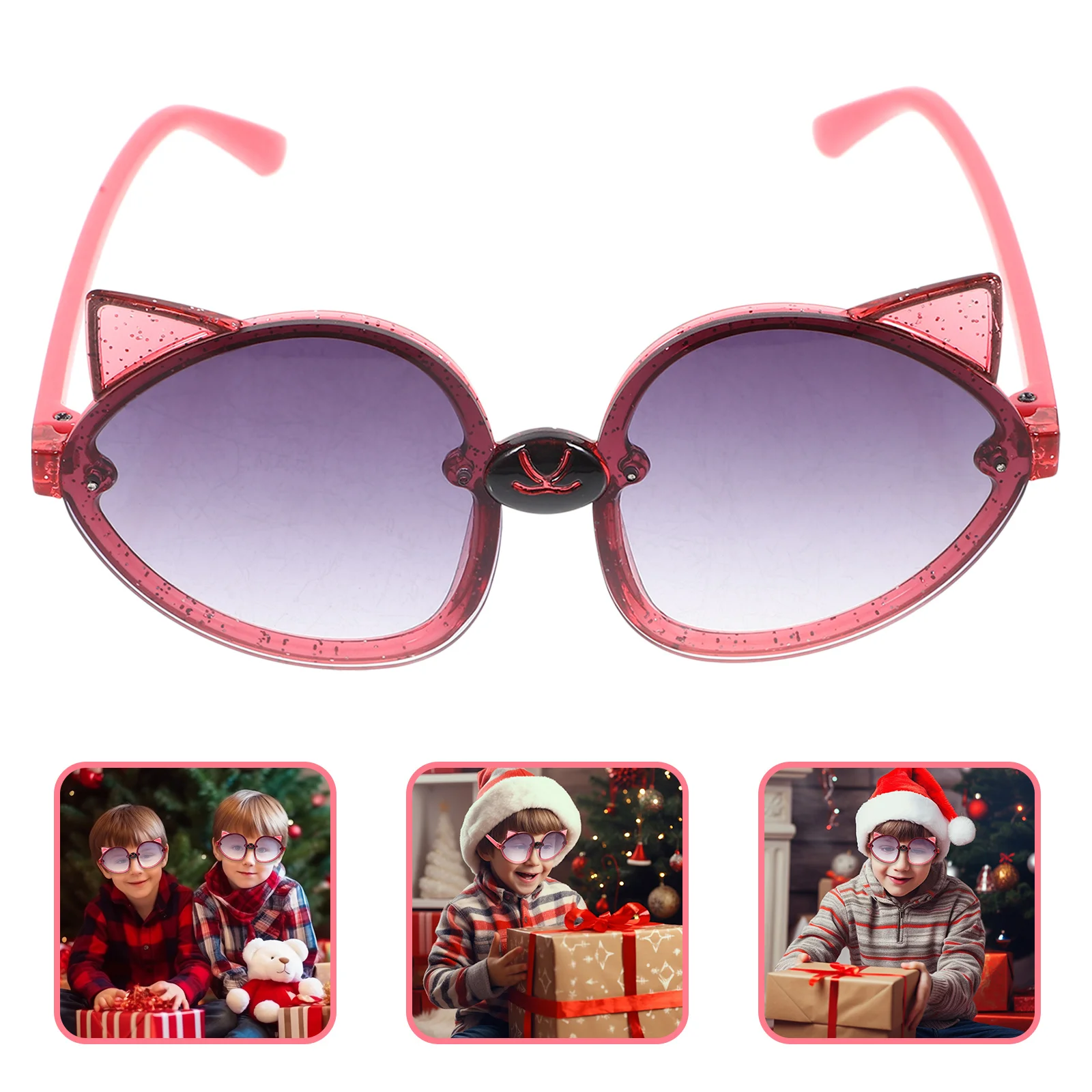 

1Pair Children's Sunglasses Fox Shape Eye Creative Party Glasses Kids Party Favor Stylish Candy Colors Fox Eye Girl Sunglasses