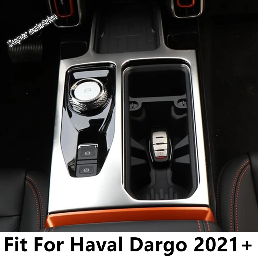 

Central Control Shift Gear Panel Water Cup Frame Decoration Cover Trim Interior Accessories For Haval Dargo 2021 2022 2023 2024