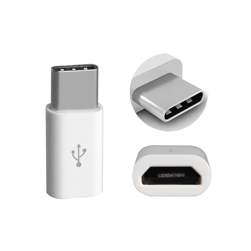 1/2/3/4/5/6Pcs Micro USB To Type C Adapter Android Phone Charger Cable Charging Converter