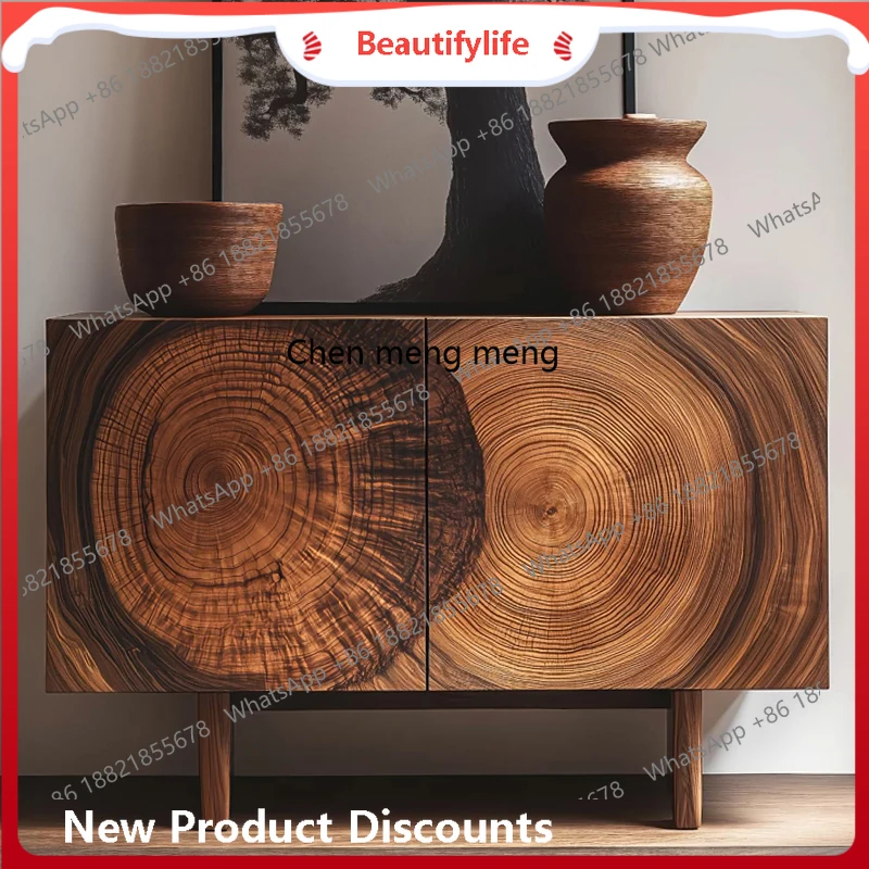 

Medieval solid wood dining side cabinet living room, simple, corridor decoration, Song-style entrance hall entrance cabinet H