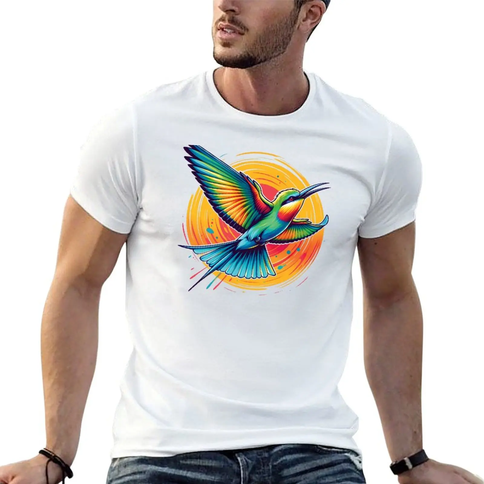 

Rainbow T-Shirt Bee-eater shirts t t designer graphic shirts funny 2 man for
