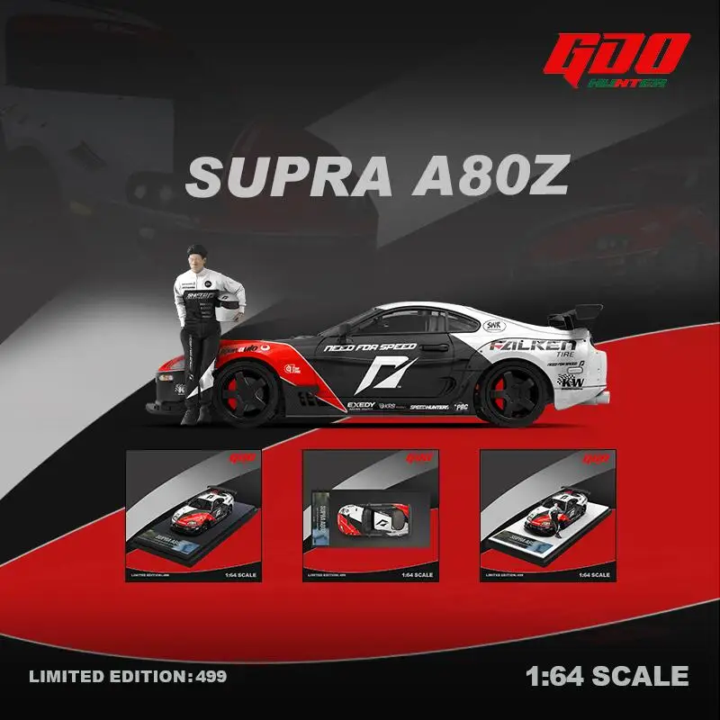 

**Pre-Order** GDO Hunter x TM 1:64 SUPRA A80Z Need for Speed DRIFT Diecast Model Car