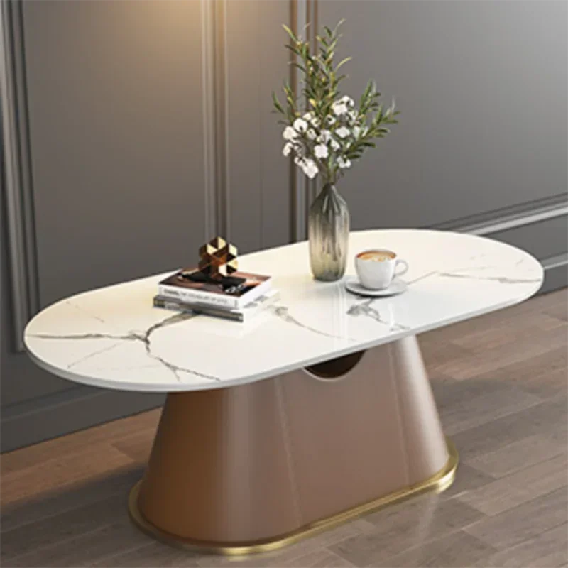 

Designer Luxury Coffee Table Decoration Living Room Japanese Oval Coffee Tables Small White Mesa Centro Salon Furniture