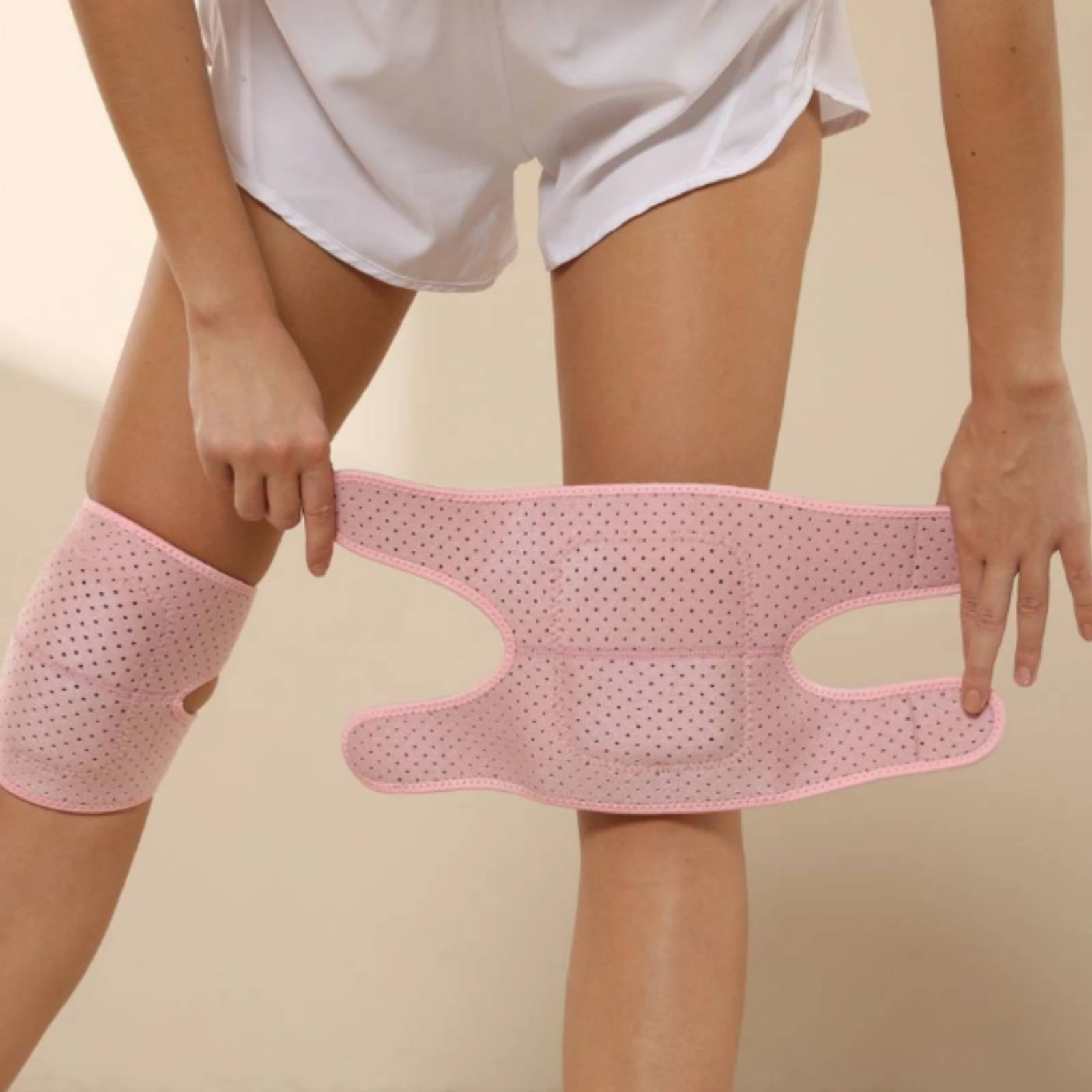 4 Pieces Padded Knee and Elbow Pad Compression Fit Safeguarding Pad with Adjustable Straps Elbow Protection Pads Flexible
