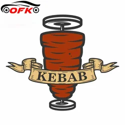 For Kebab Emblem Windshield Refrigerator Car Sticker 3D Vinyl Waterproof Scratch-Proof Decal