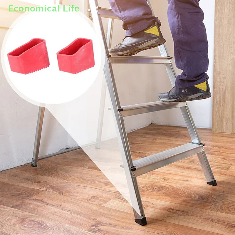 2Pcs Step Ladder Feet Covers Versatile Ladder Leg Covers Non-Skid Ladder Pads Anti-Skid Rubber Foot Pad Insulating Foot Sleeve