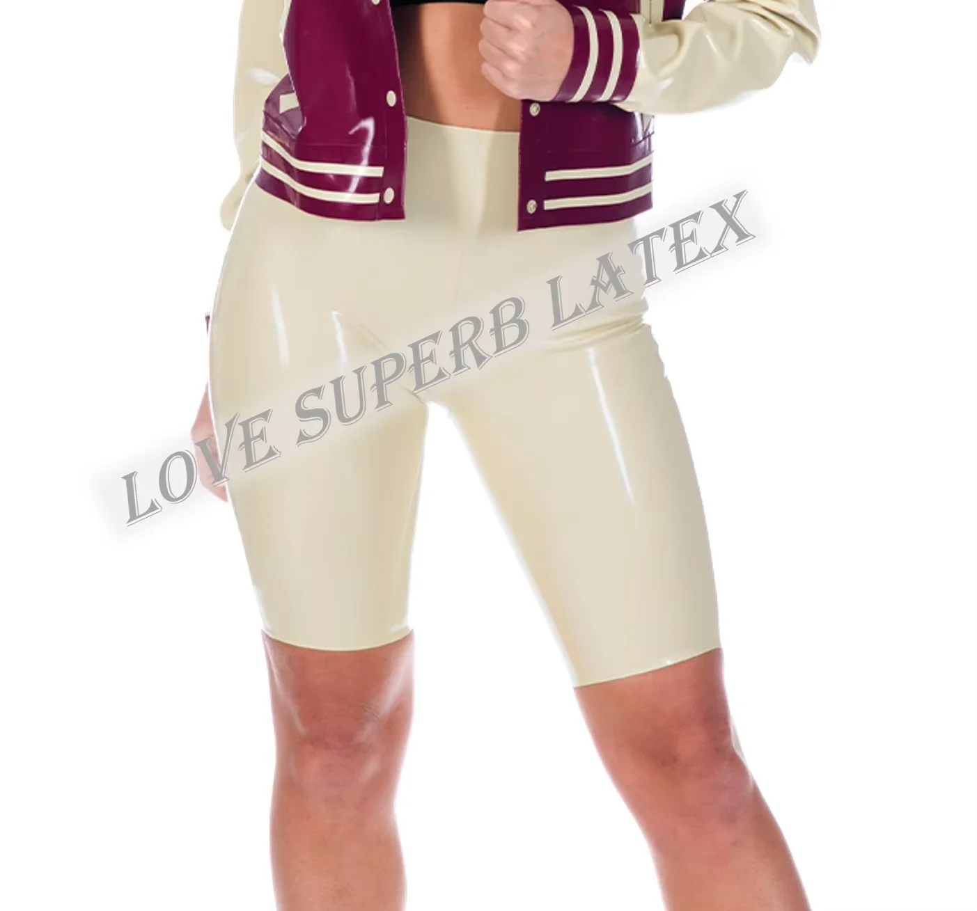 ラテックス女性サイクルショーツクラシック女性スポーツウェアカスタマイズ
