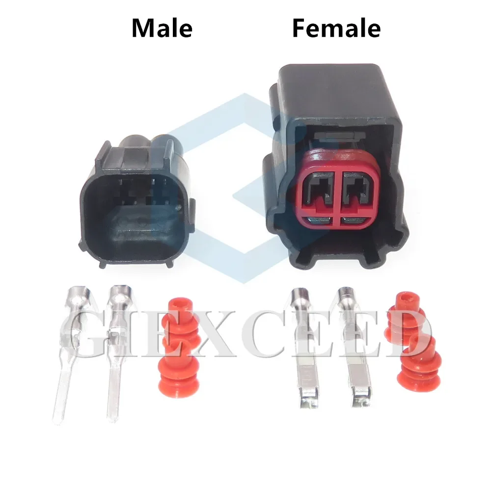2 Sets 2 Pin AC Assembly Car Headlight Socket Plug Wiper Motor Relay Connector For Land Rover 3U2Z-14S411-EKB EPC E-4995