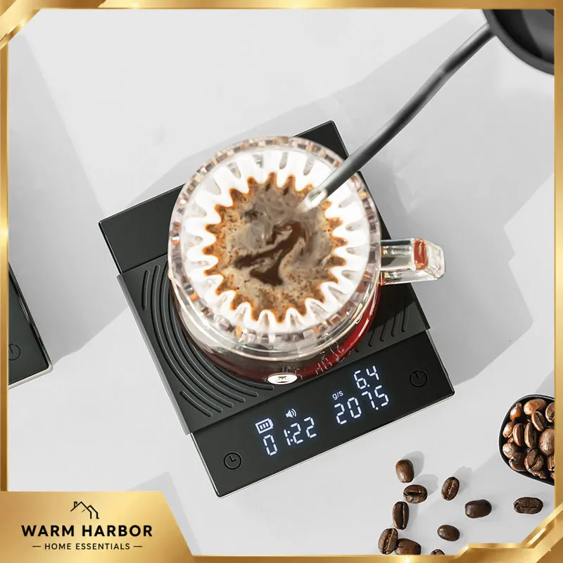 Timemore Black Mirror Basic 2/3 Coffee Scale Digital Espresso Pour Over Scale With Timer Precision Bean Weighing Barista Tool