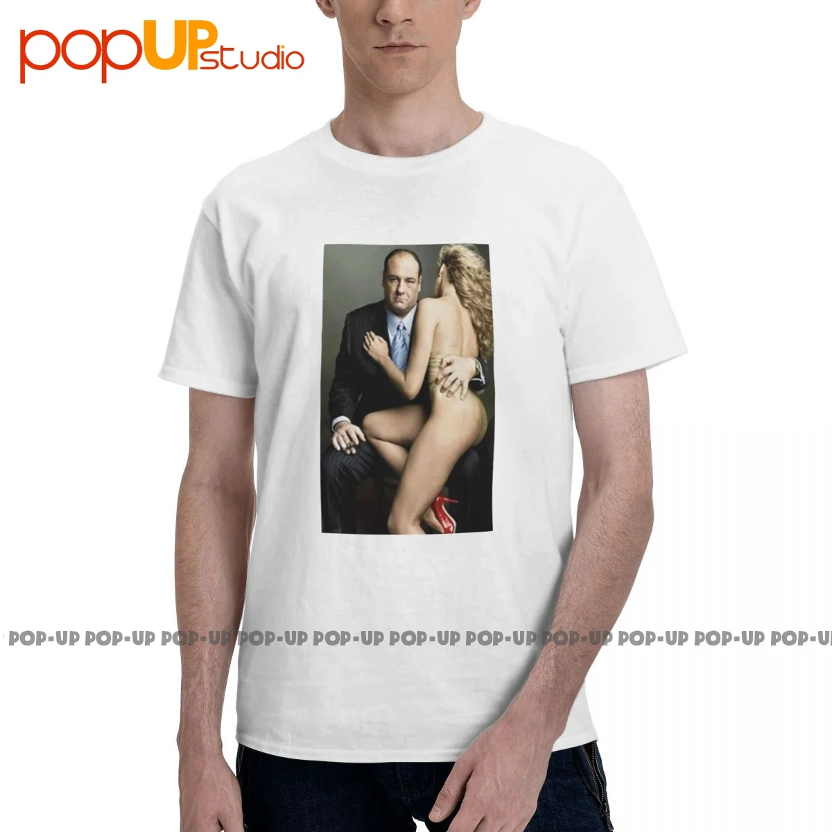 Pop Tony Soprano James Gandolfini Mafia Gangsters Scarface T-shirt Tee Style Shirt High Quality